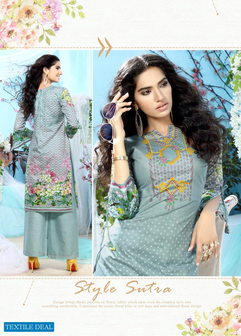 Mishri Lawn Cotton Karachi Printed Dress Material