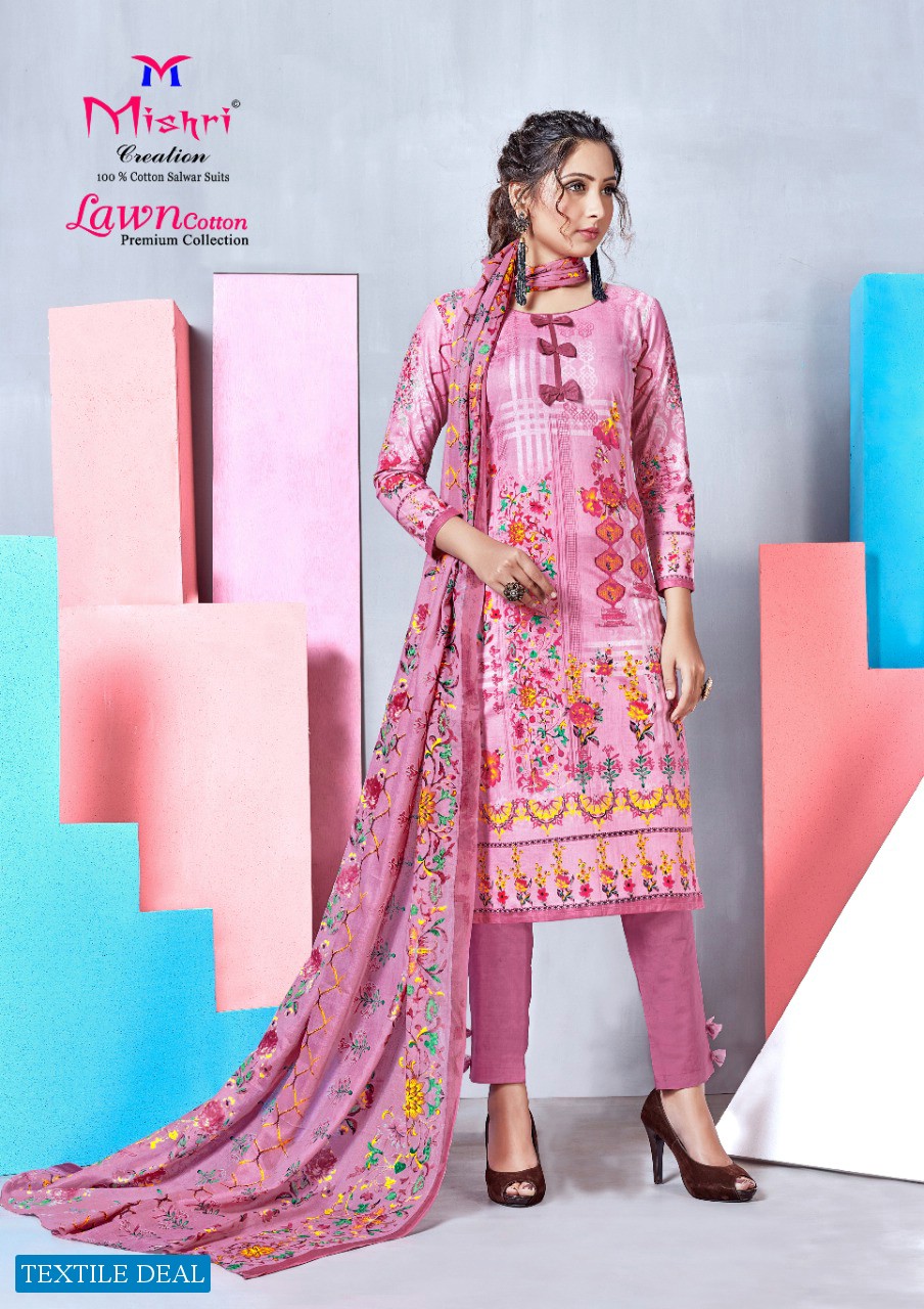 Mishri Lawn Karachi Cotton Vol-4 Wholesale Shopping Lawn Printed Dress Material