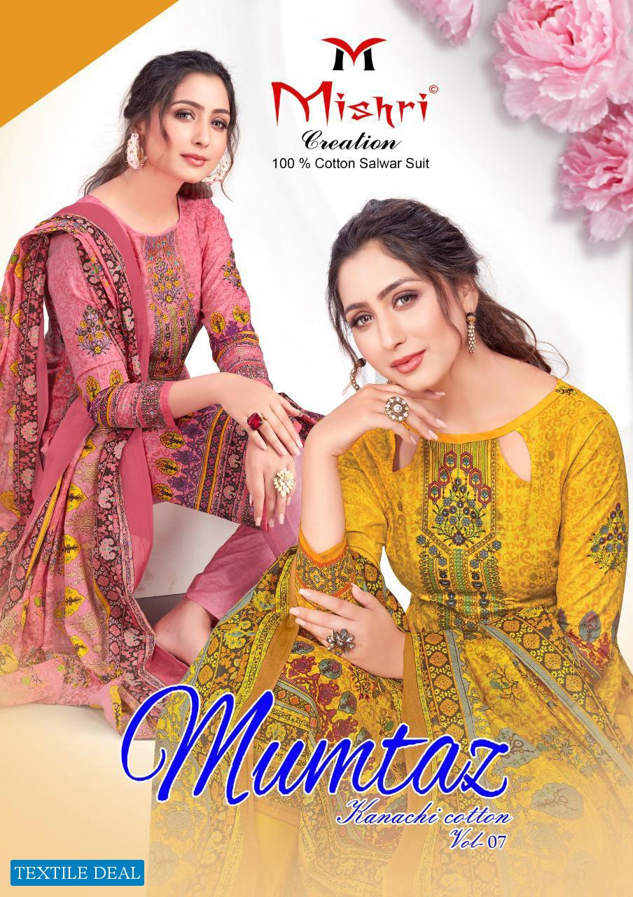 Mishri Mumtaz Vol-7 Wholesale Krachi printed Dress Material