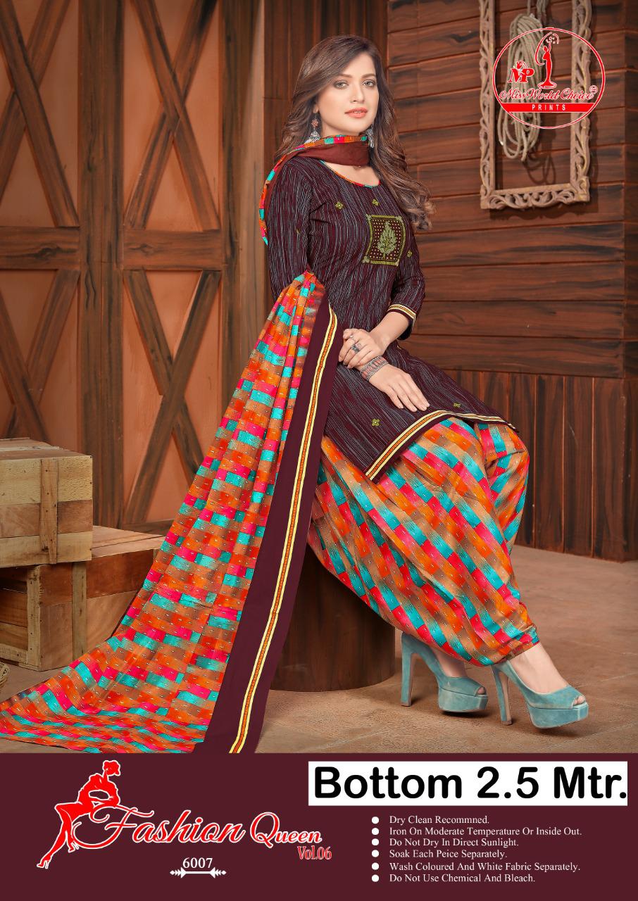 Miss World Fashion Queen Vol-6 Wholesale Shopping Dress Material