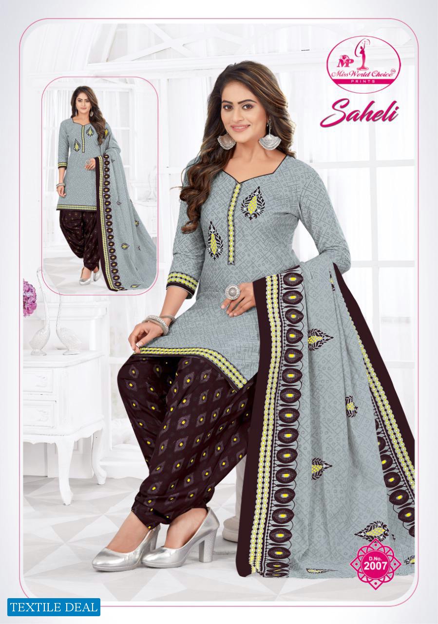Miss World Saheli Vol-2 Wholesale Cotton Printed Dress Material