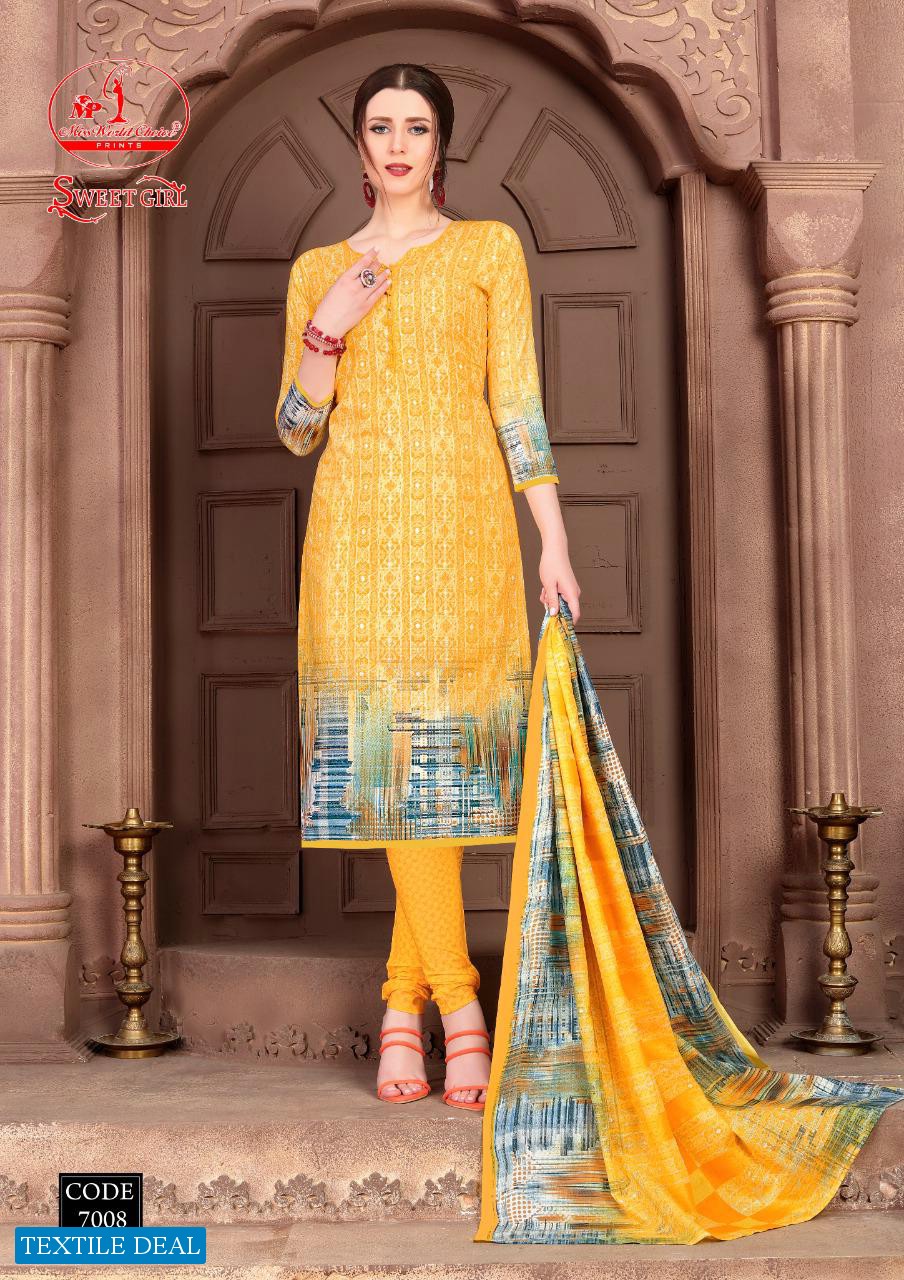 Miss World Sweet Girl Vol-7 Wholesale printed Dress Material