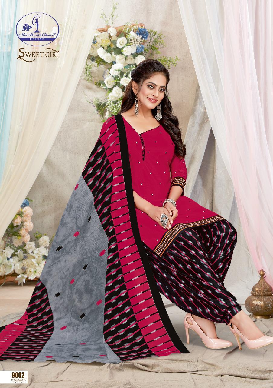 Miss World Sweet Girl Vol-9 Wholesale Printed Dress Material