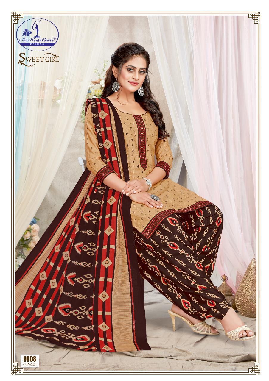 Miss World Sweet Girl Vol-9 Wholesale Printed Dress Material