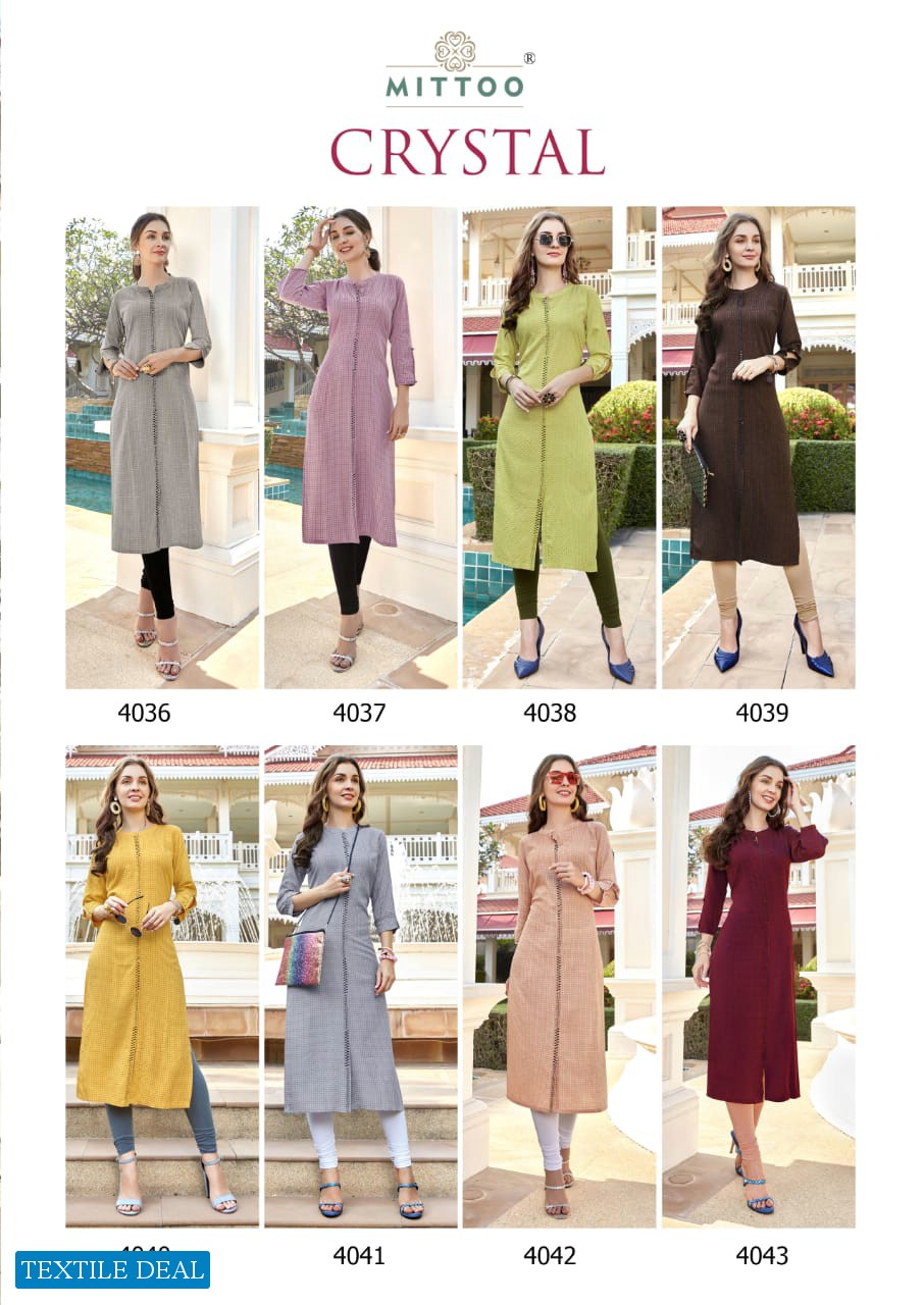 Mittoo Crystal Wholesale Long Fancy Tops