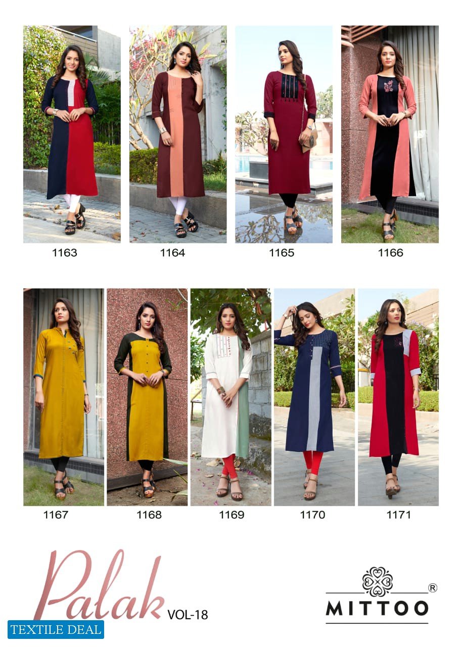 Mittoo palak vol-18 Wholesale Ready Made Tops