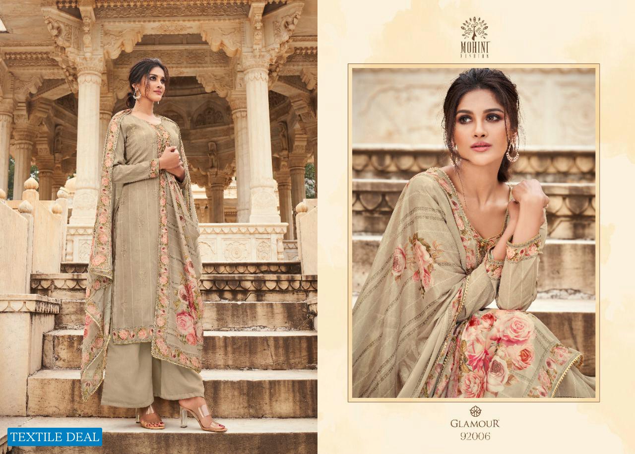 Mohini Glamour Vol-92 Wholesale Natural Crepe Silk Suits