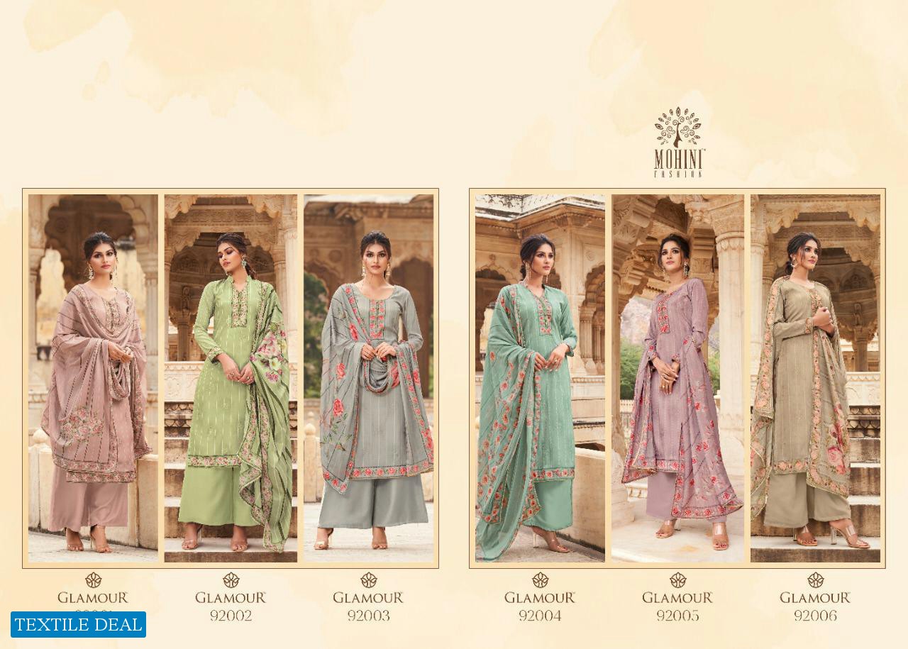 Mohini Glamour Vol-92 Wholesale Natural Crepe Silk Suits