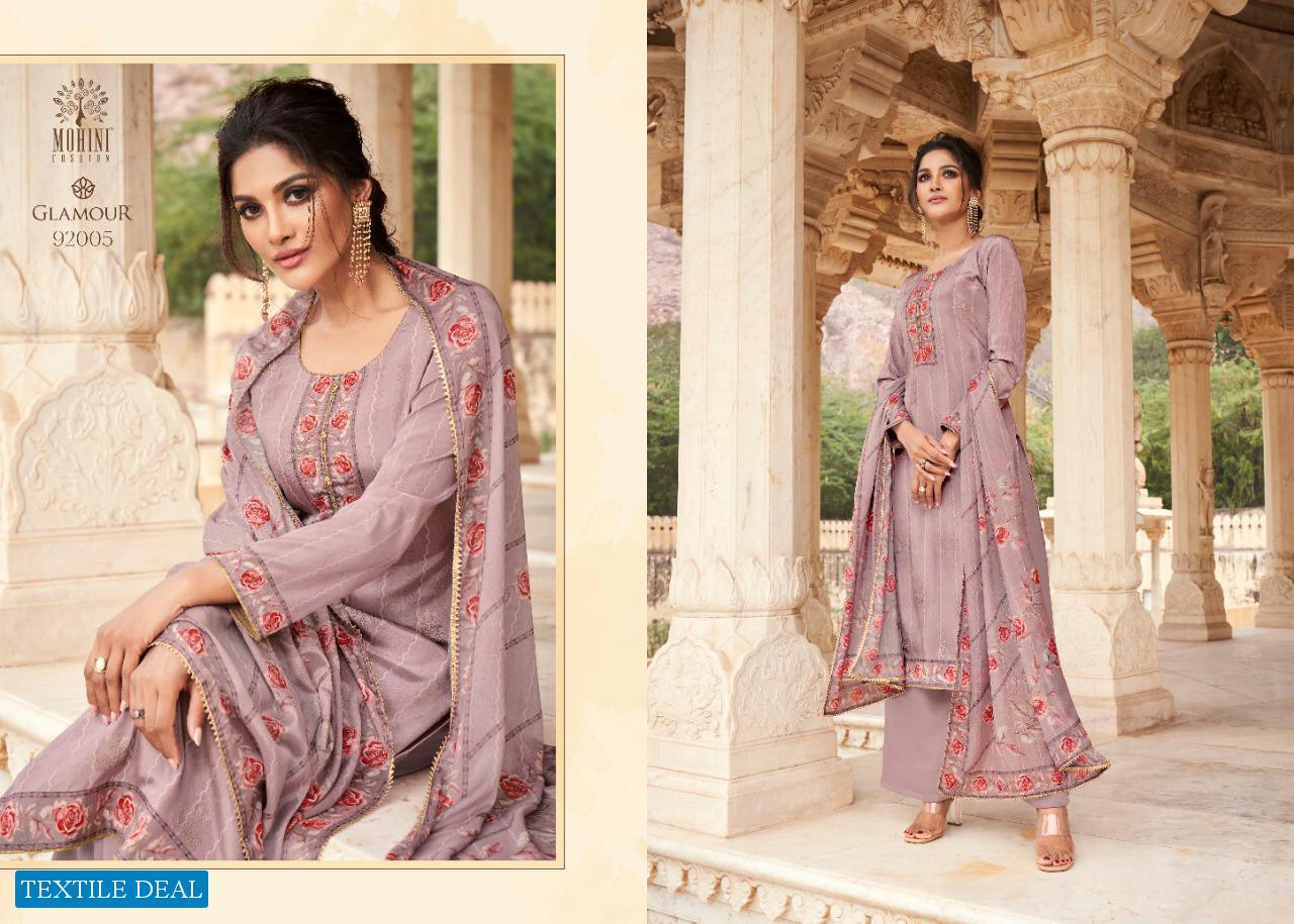 Mohini Glamour Vol-92 Wholesale Natural Crepe Silk Suits
