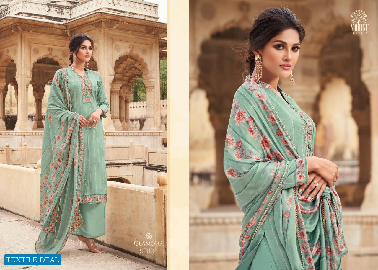 Mohini Glamour Vol-92 Wholesale Natural Crepe Silk Suits
