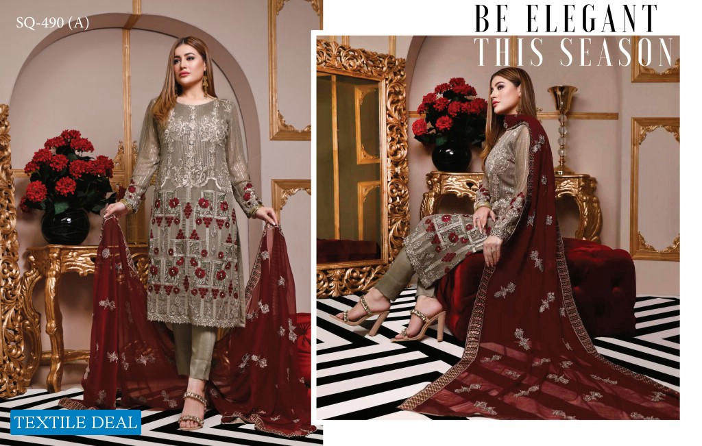 Motis Fashion Admire Chiffon Collection Wholesale Pakistani Suits