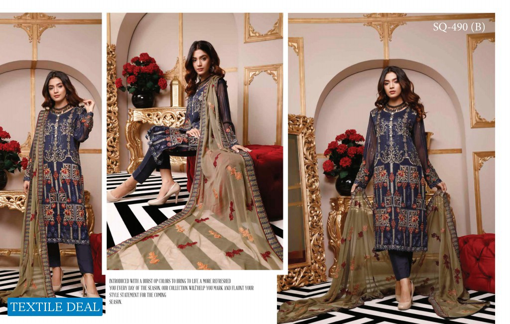 Motis Fashion Admire Chiffon Collection Wholesale Pakistani Suits
