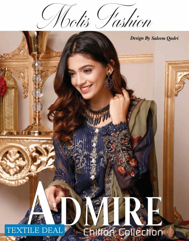 Motis Fashion Admire Chiffon Collection Wholesale Pakistani Suits