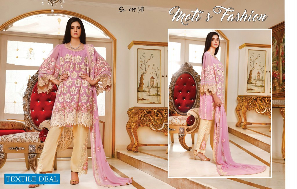 Motis Fashion Manifest Luxury Embroidered Chiffon Collection Wholesaler