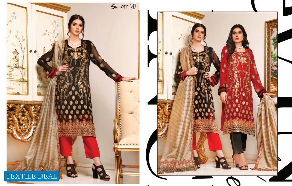 Motis Fashion Manifest Luxury Embroidered Chiffon Collection Wholesaler