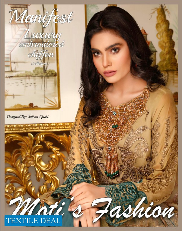 Motis Fashion Manifest Luxury Embroidered Chiffon Collection Wholesaler