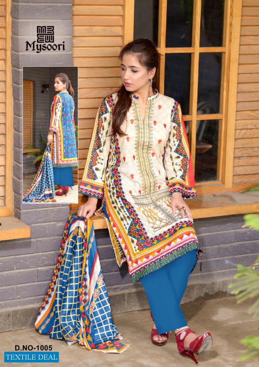 Mysoori Maira Hasan Wholesale Lawn Cotton Dress Material