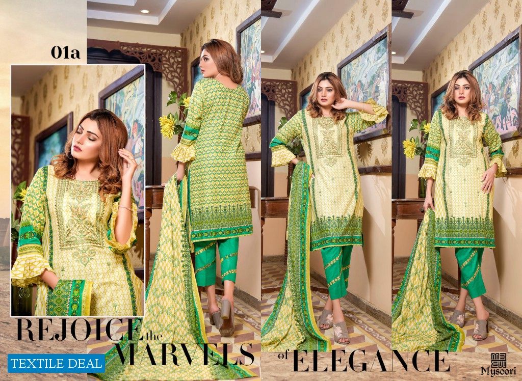 Mysoori khaddi Vol-1 Embroidered Collection With Embroidered Dupatta 2020