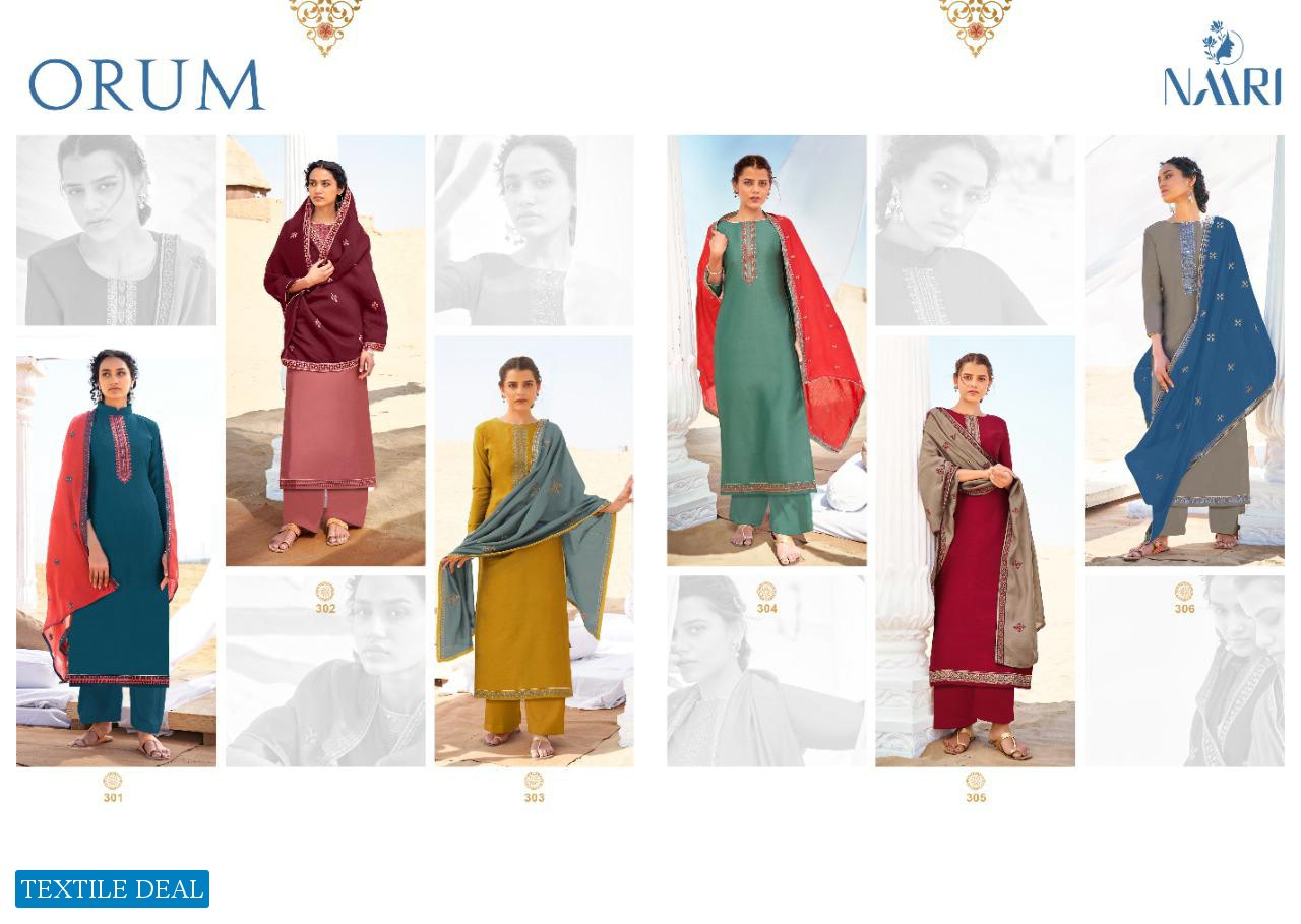 NAARI PRESENT ORUM GADHWAL SILK WORK DESIGNER SALWAR KAMEEZ