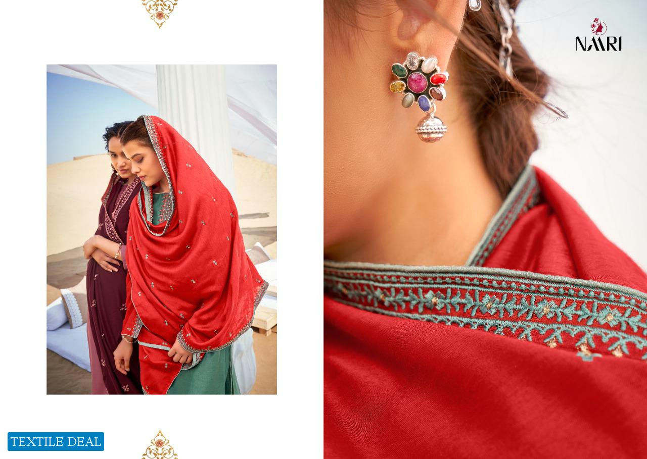 NAARI PRESENT ORUM GADHWAL SILK WORK DESIGNER SALWAR KAMEEZ