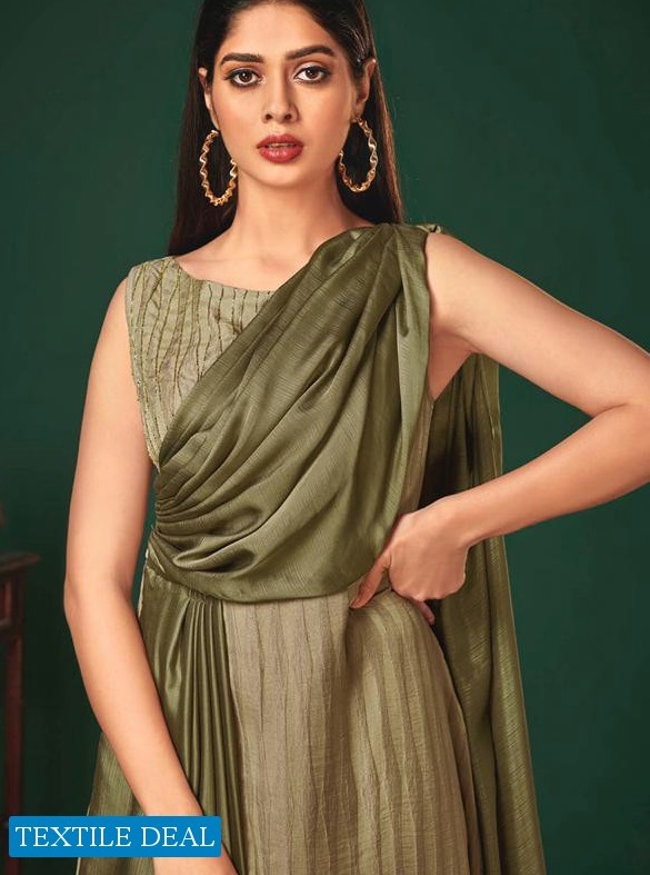 NITARA LAUNCH NYX ART SILK EVENING PARTY WEAR GOWN WHOLESALER