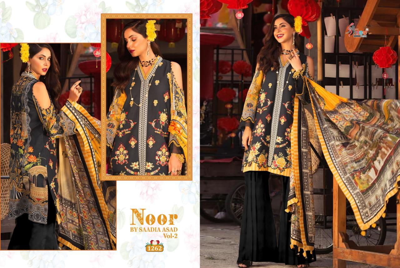 NOOR BY SAADIA ASAD VOL 2 OF SHREE FABS COTTON PRINT WITH EMBROIDERY PAKISTANI SUITS