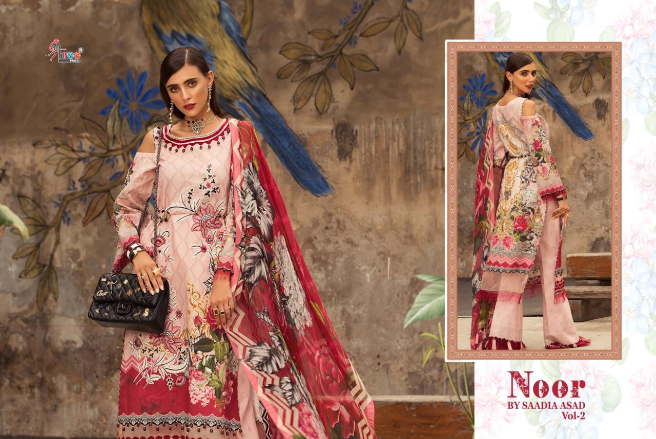 NOOR BY SAADIA ASAD VOL 2 OF SHREE FABS COTTON PRINT WITH EMBROIDERY PAKISTANI SUITS