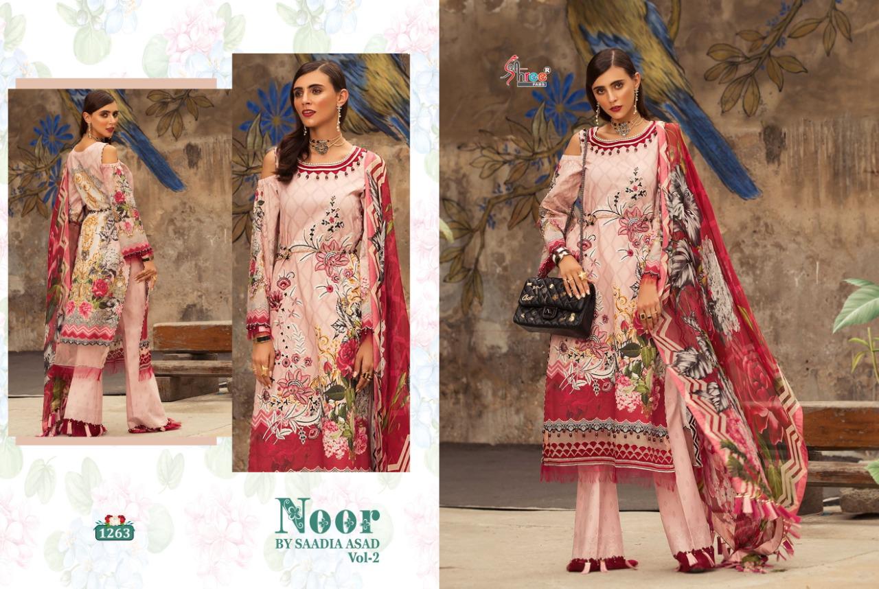 NOOR BY SAADIA ASAD VOL 2 OF SHREE FABS COTTON PRINT WITH EMBROIDERY PAKISTANI SUITS