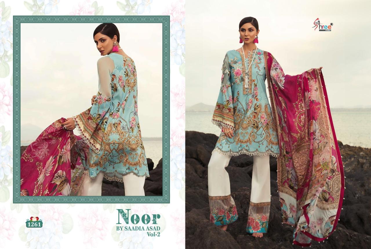 NOOR BY SAADIA ASAD VOL 2 OF SHREE FABS COTTON PRINT WITH EMBROIDERY PAKISTANI SUITS