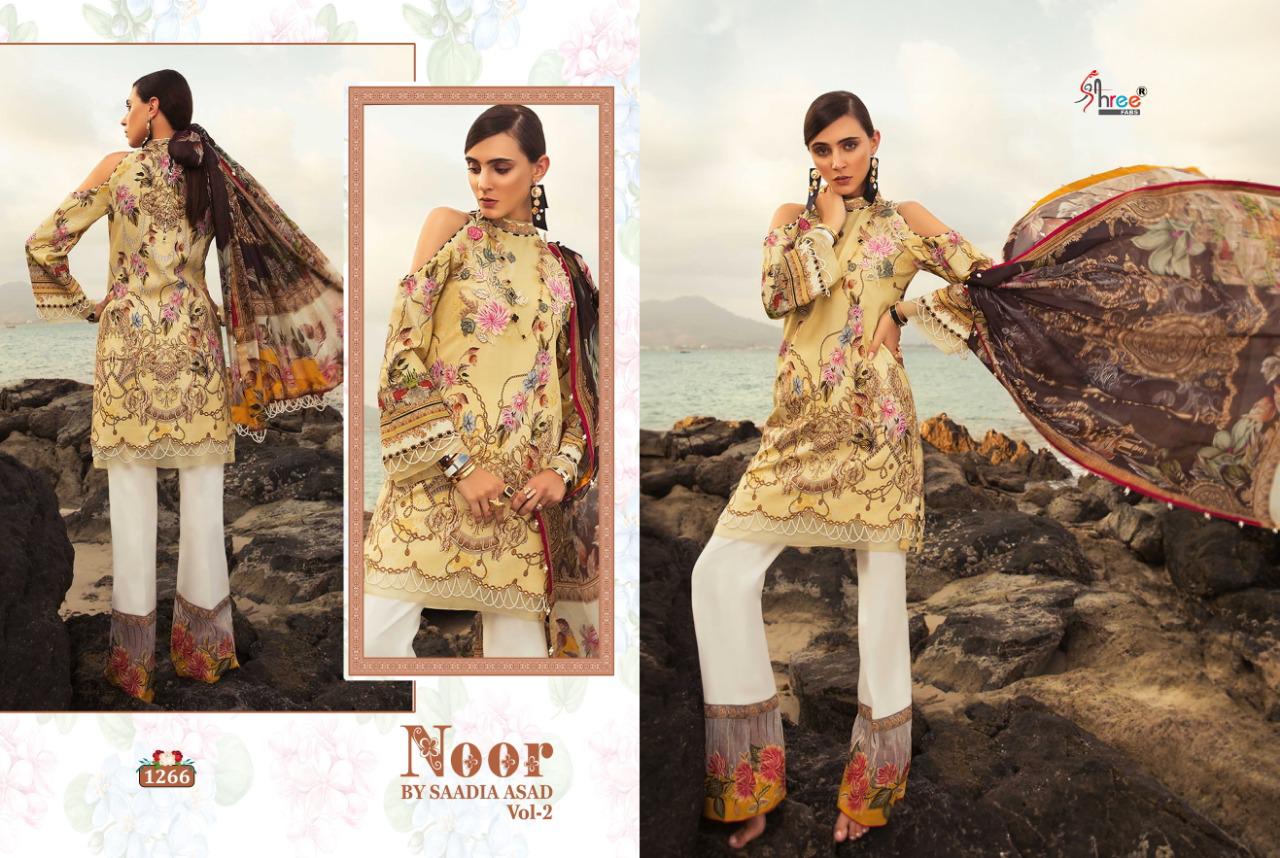 NOOR BY SAADIA ASAD VOL 2 OF SHREE FABS COTTON PRINT WITH EMBROIDERY PAKISTANI SUITS