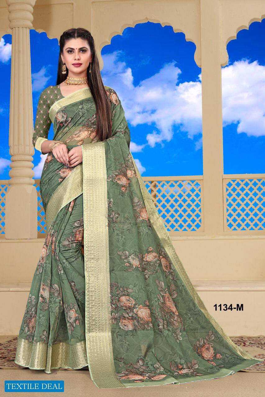 NP 1134 Wholesale Fine Fabrics Indian Sarees