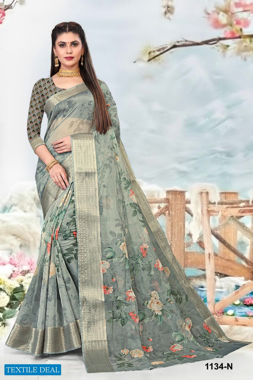 NP 1134 Wholesale Fine Fabrics Indian Sarees