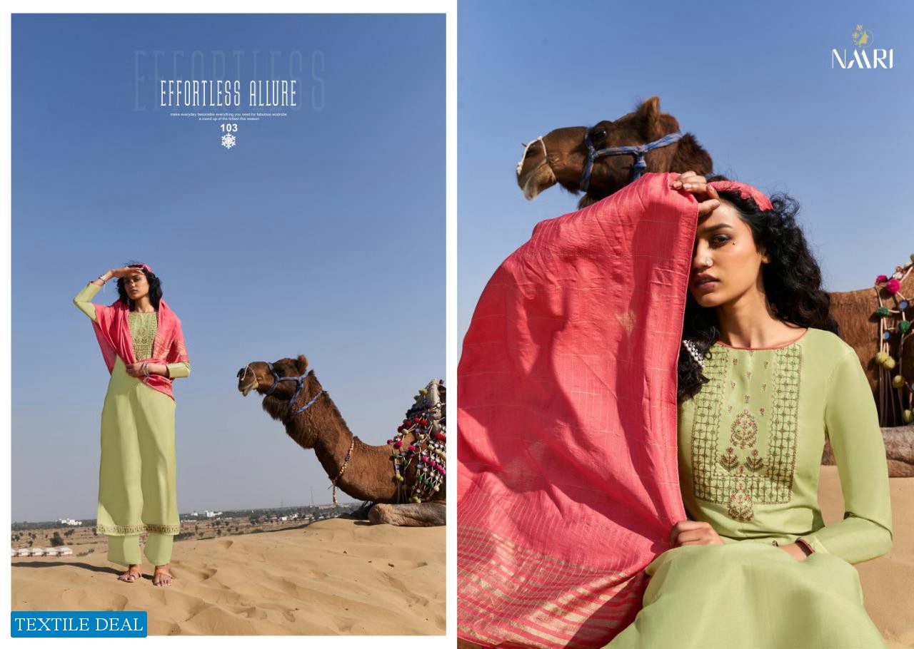 Naari Varisa Wholesale Parampara Silk Salwar Kameez