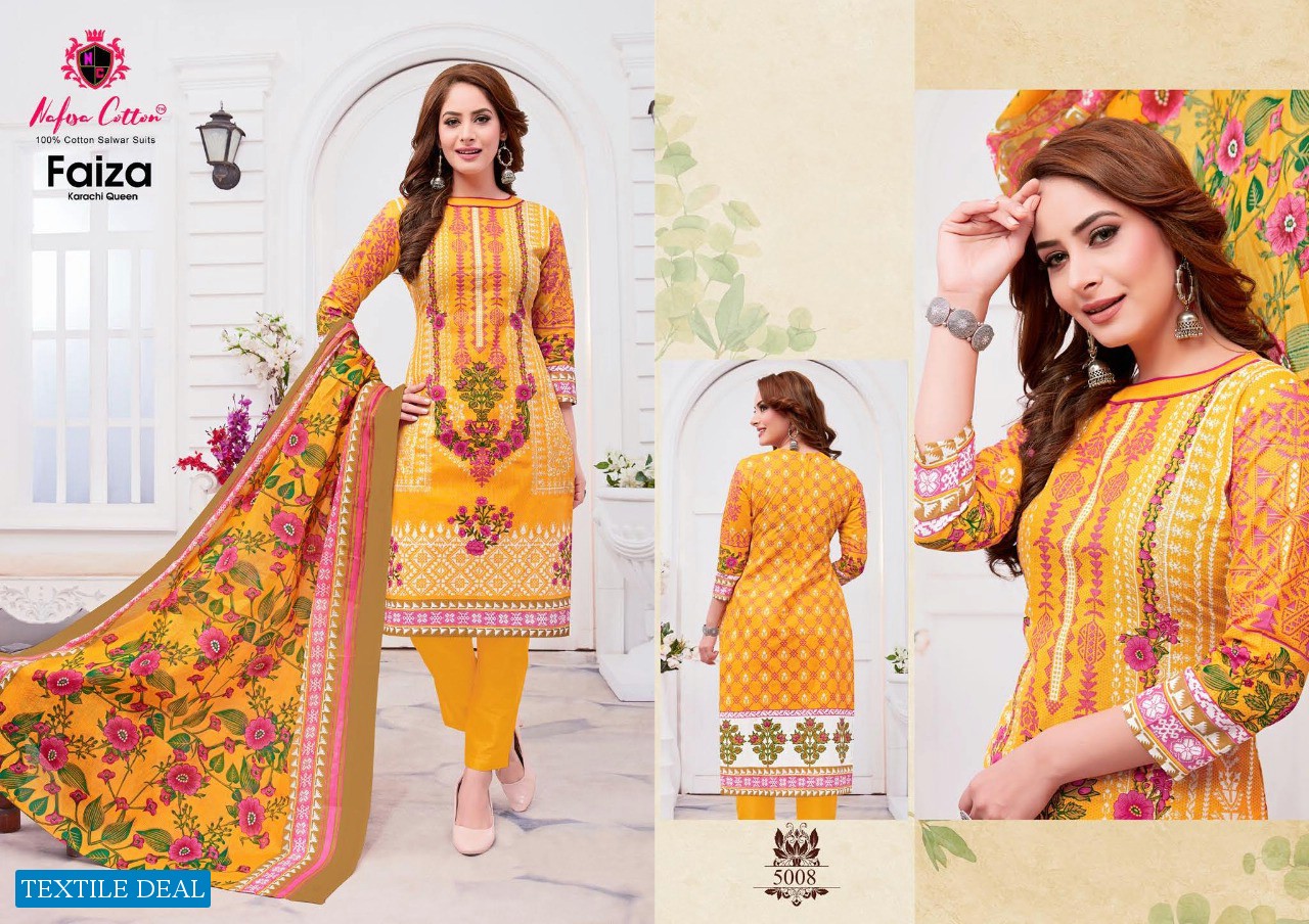 Nafisa Faiza Karachi Cotton Vol-5 Wholesale Dress Material
