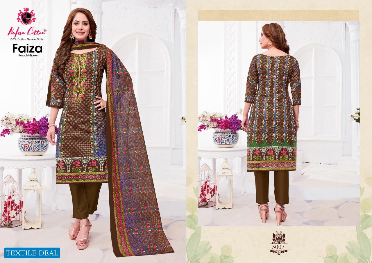 Nafisa Faiza Karachi Cotton Vol-5 Wholesale Dress Material
