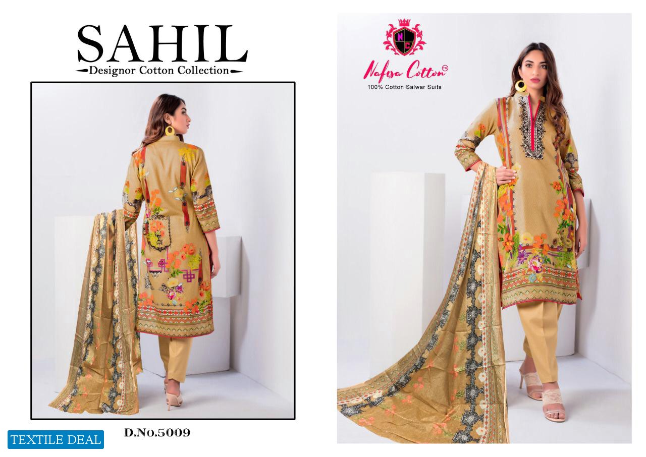 Nafisa Sahil Vol-5 Wholesale Karachi Printed Dress Material