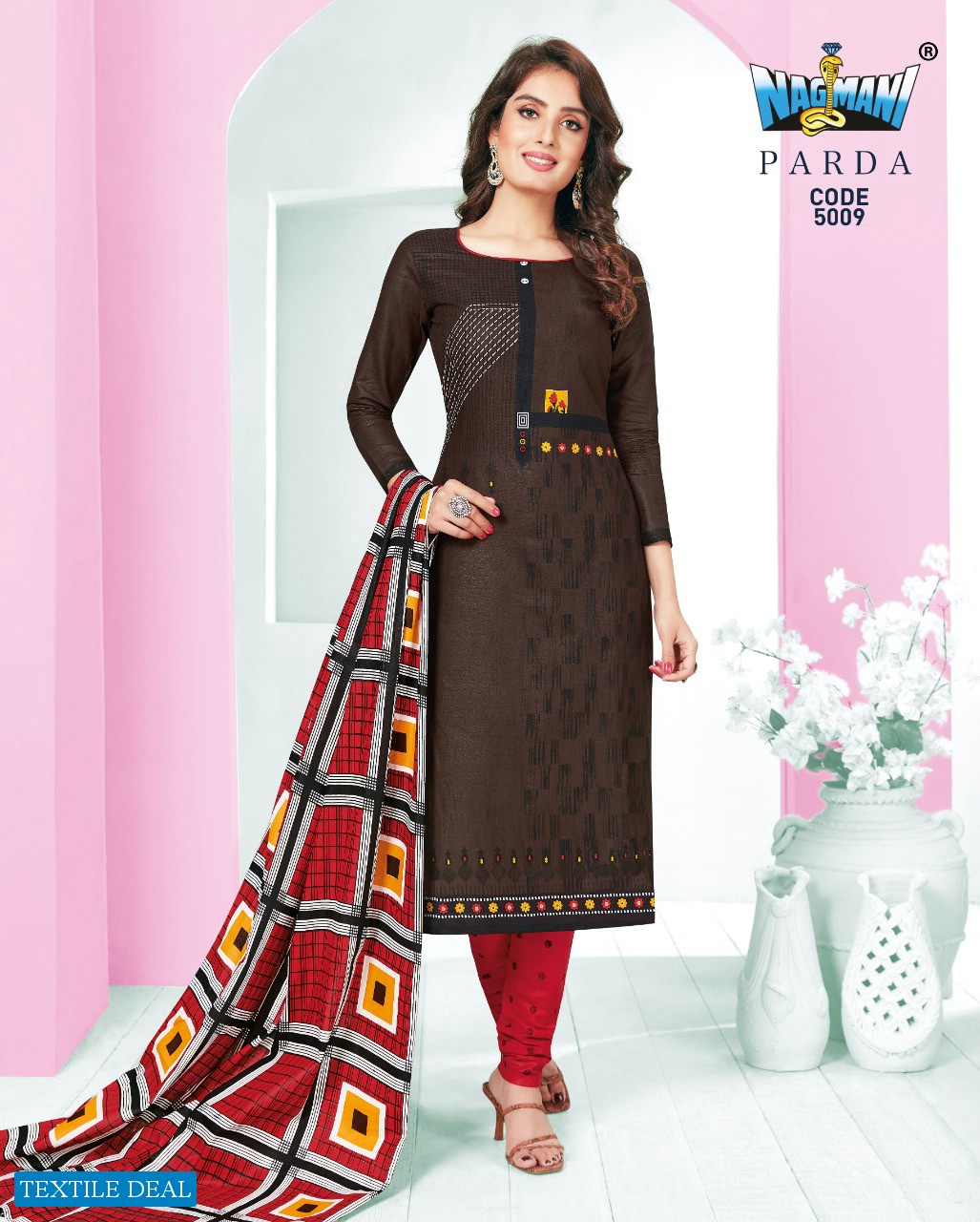 Nagmani Parda Vol-5 Wholesale Printed Dress Material