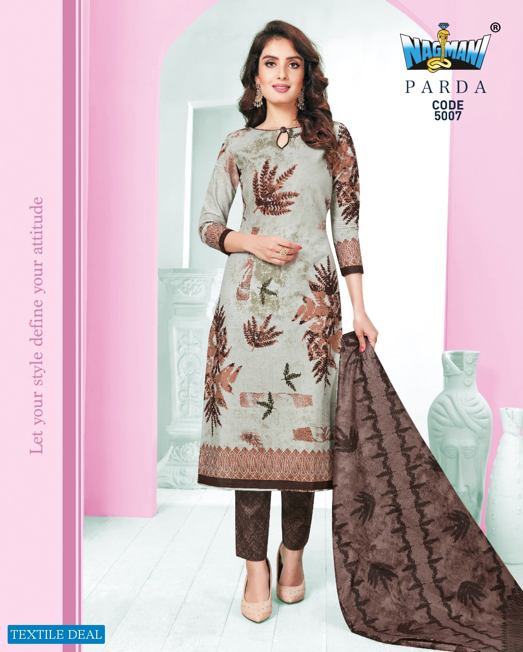 Nagmani Parda Vol-5 Wholesale Printed Dress Material