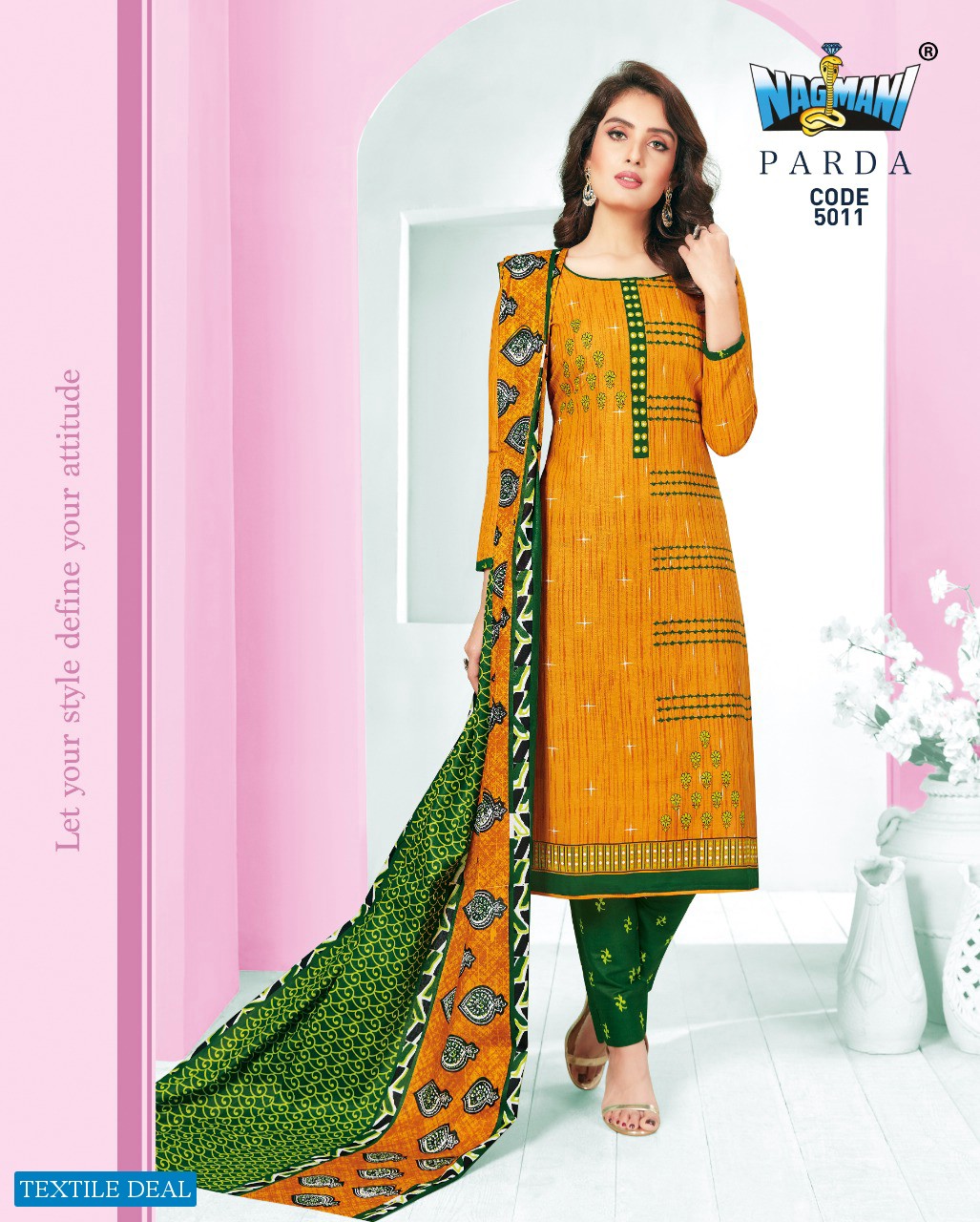 Nagmani Parda Vol-5 Wholesale Printed Dress Material