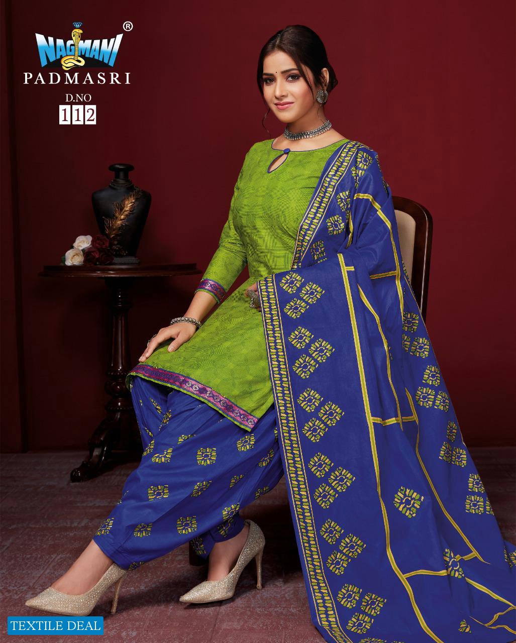 Nagmani padmasri vol-11 Wholesale Dress material