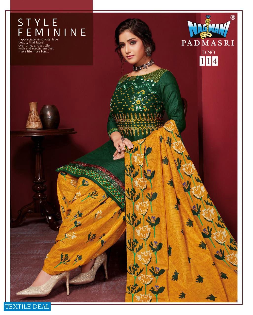Nagmani padmasri vol-11 Wholesale Dress material