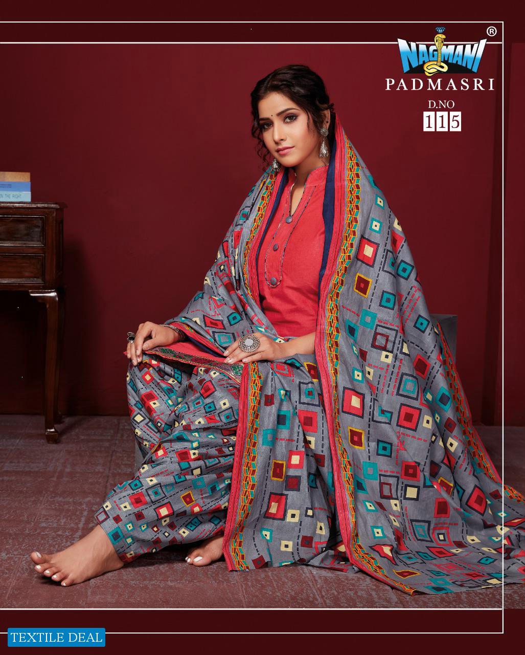 Nagmani padmasri vol-11 Wholesale Dress material