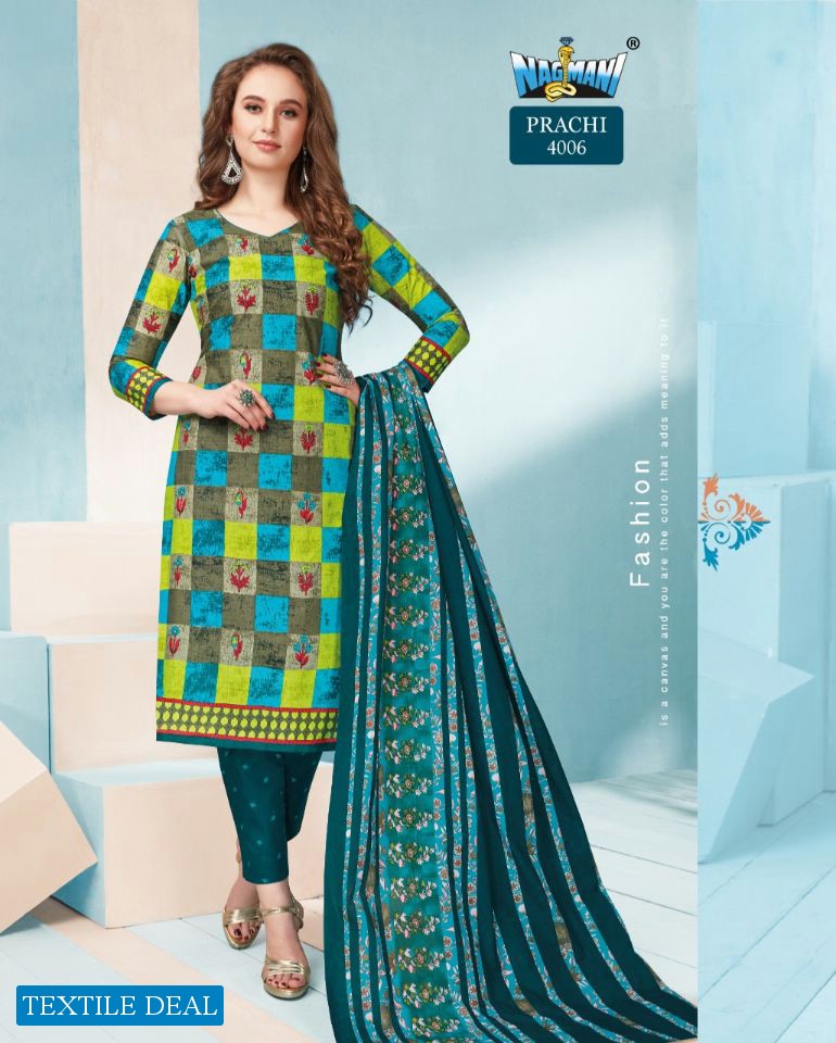 Nagmani prachi vol-4 wholesale printed Dress Material