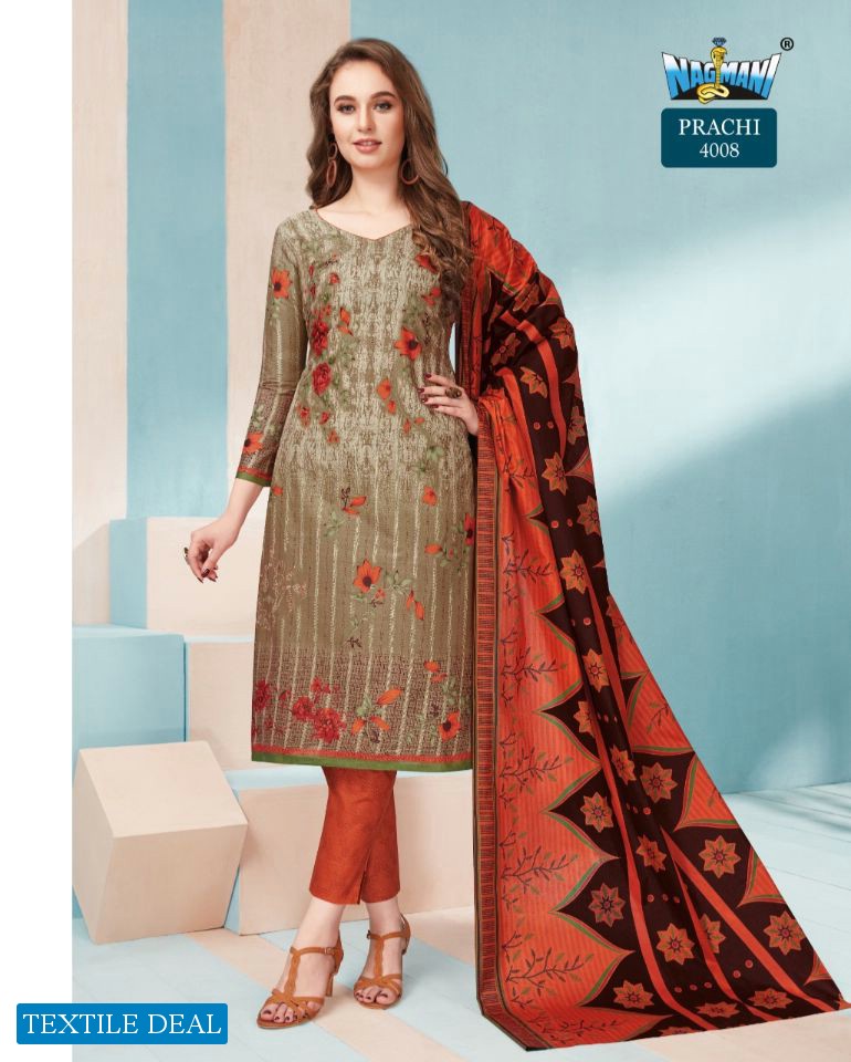 Nagmani prachi vol-4 wholesale printed Dress Material