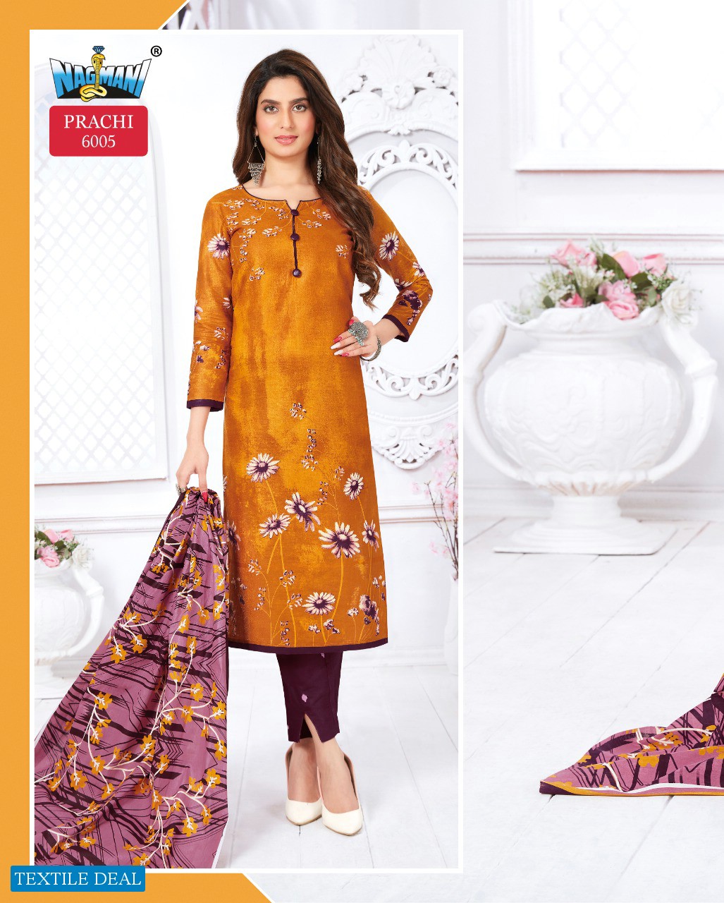 Nagmani prachi vol-6 wholesale printed Dress Material