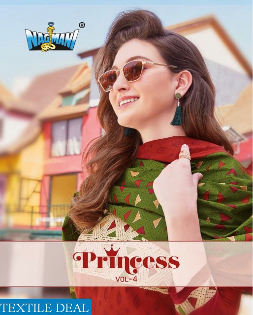 Nagmani princess Vol-4 Wholesale Printed Dress Material