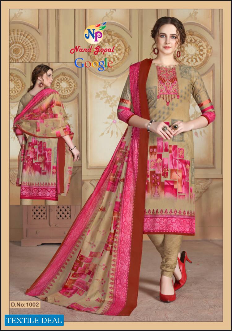 Nand Gopal Google Vol-2 Wholesale Bulk Shopping Formal Dress Material