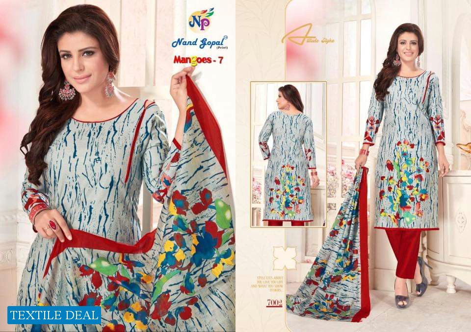 Nand Gopal Mangoes Vol-7 Wholesale Dress Material