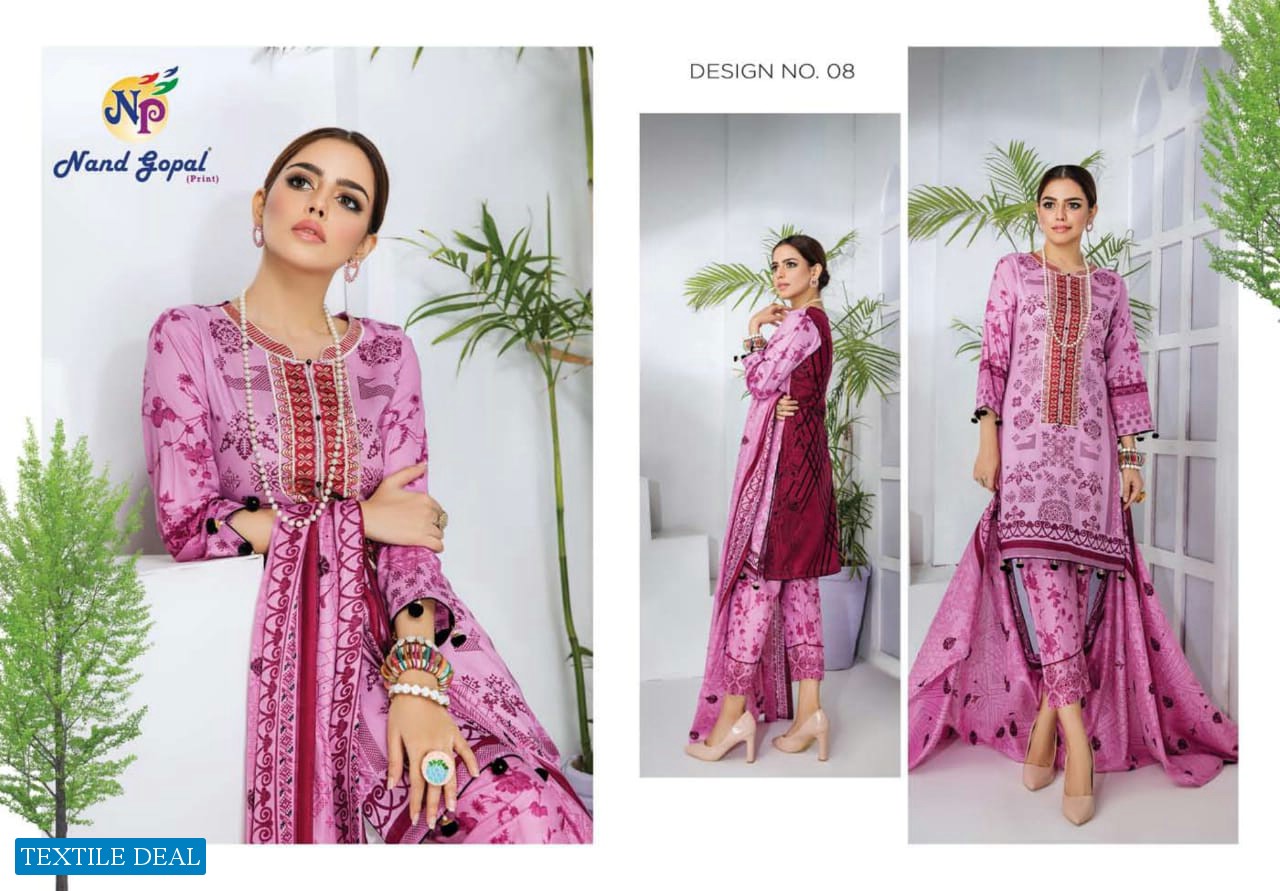 Nand Gopal Sofiya Karachi Cotton Dress Material