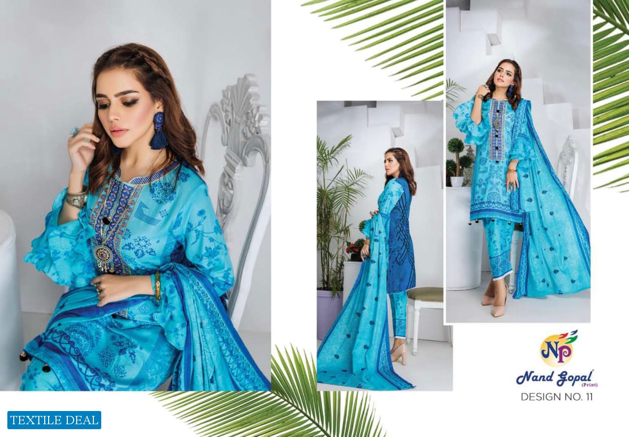 Nand Gopal Sofiya Karachi Cotton Dress Material